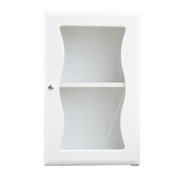 海灣大單門加深防水塑鋼浴櫃/置物櫃-2色可選 1入白色