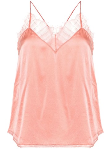 IRO - Berwyn silk camisole top - women - Silk/Polyamide - 36 - Pink