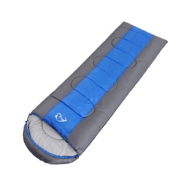單人睡袋羽絨棉睡袋露營睡袋爬山防潑水睡袋保暖睡袋信封式-軍綠/寶藍【AAA2077】