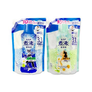 P&G 日本Lenor煮沸般超消臭衣物除臭芳香顆粒香香豆補充包1410ml/袋(運動清爽/室內消臭_2款可選)