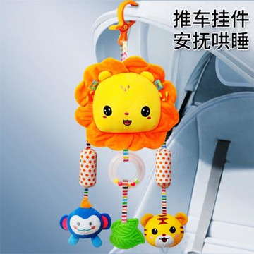 床頭搖鈴車載安撫床鈴懸掛式0一1歲寶寶安全座椅嬰兒玩具推車掛件