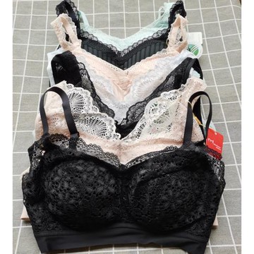 美思內衣無鋼圈性感蕾絲邊多款睡眠運動瑜伽多功能全罩杯薄膜文胸