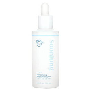 ETUDE, SoonJung，積雪草鎮靜安瓶精華，1.69 液量盎司（50 毫升）