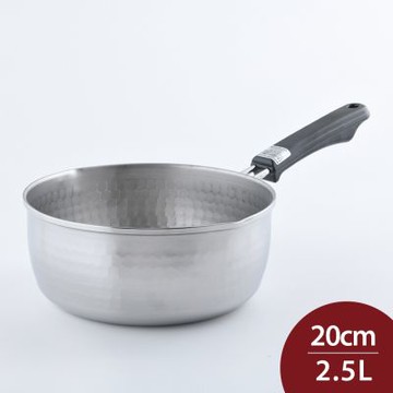 YOSHIKAWA吉川 不鏽鋼雪平鍋 20cm 2.5L 日本製 泡麵鍋 (電磁爐 IH爐可用)