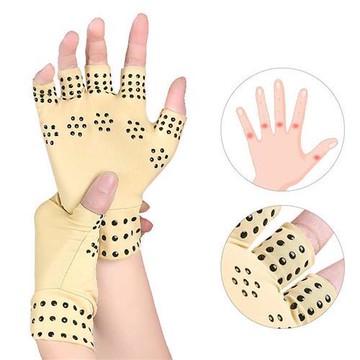 (杰恆)預購los1183點膠防護手套健身騎行防滑半指彈力關節抗浮腫壓力手套