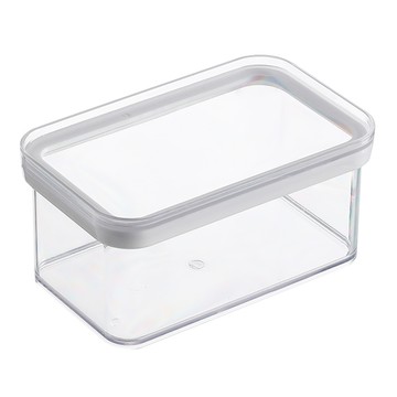 好物良品 廚房防潮密封可吊掛 食品級矽膠密封 加厚ABS結構 透明上蓋小款儲物罐  單盒  1個