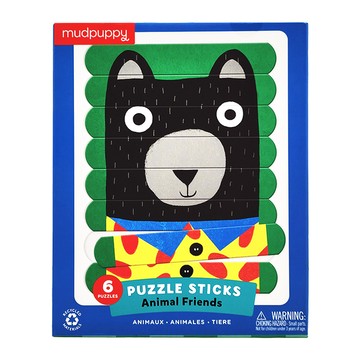 Mudpuppy 排排拼圖棒 動物夥伴  1盒  24片
