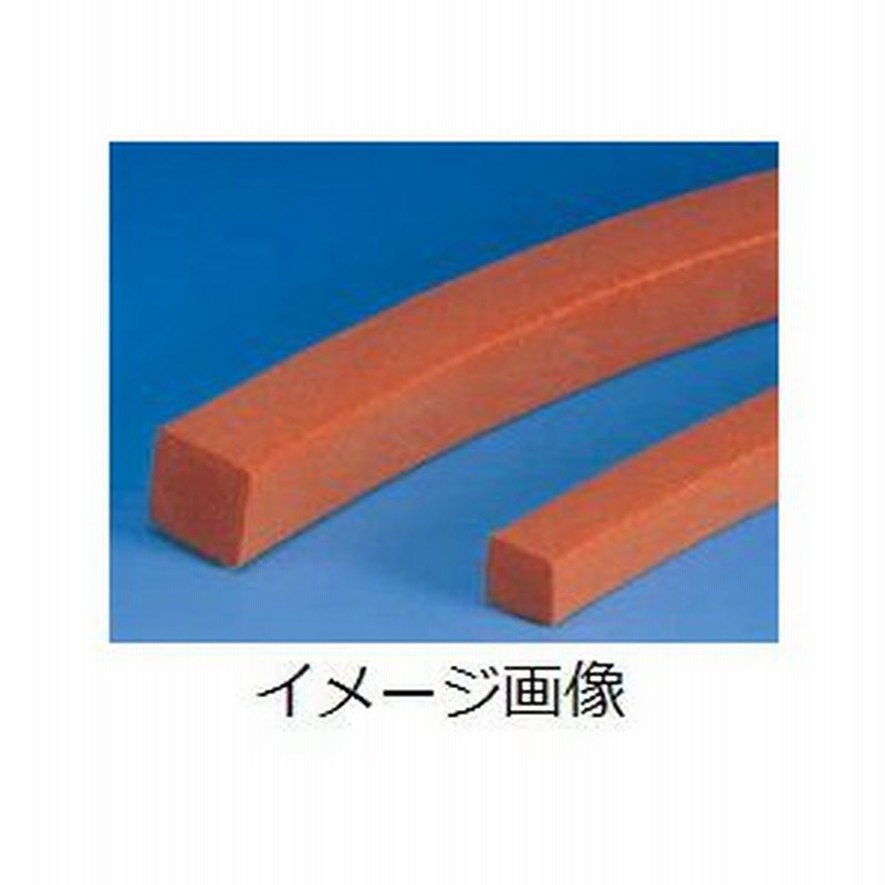 コクゴ シリコンゴムスポンジ角紐 6mm×15mm×46m 07-083-08-46
