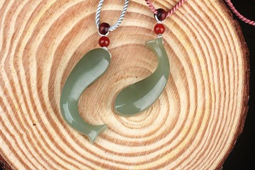 【客製款】和田玉青玉 往後余魚生吊墜吊飾掛件送禮情侶