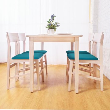 Boden-歐克實木餐桌椅組(一桌四椅)