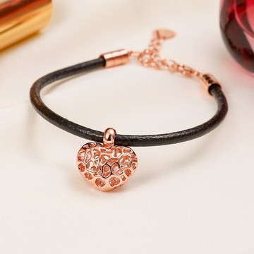 【快速出貨】Love Bean 皮手鍊 心形手鍊 甜心系列