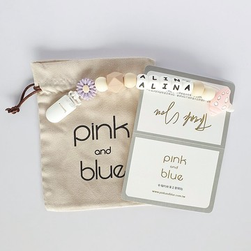 客製化 ALINA 雛菊 貝殼 奶嘴鏈