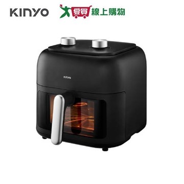KINYO 6.5L 旋鈕式多功能氣炸鍋 黑 AF-265【愛買】