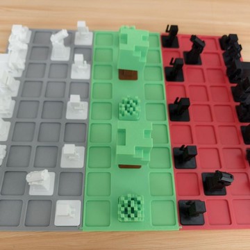 ⚡️小象嚴選⚡️中國象棋Minecraft風格兒童玩具益智不玩手機我的世界3d立體象棋