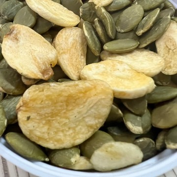 【台灣上青】試吃小包裝~蒜片南瓜子/蒜粒杏仁果/蒜粒腰果30克