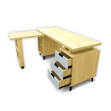 【多木家居】芬奇FINCH-13/150公分多功能書桌/收納/電腦桌/辦公桌