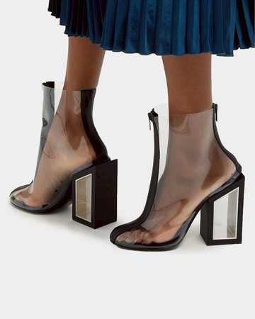 NICHOLAS KIRKWOOD 透明高跟短靴 - 38