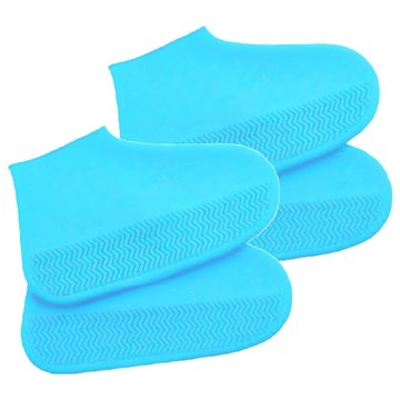 小麥購物 防水雨鞋套 C153 M 2雙  藍色