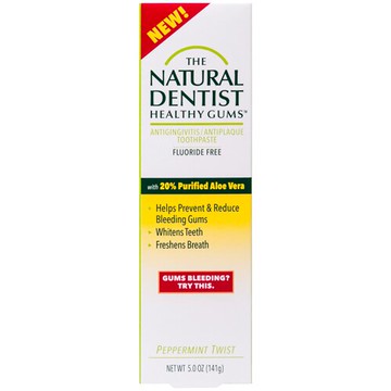 The Natural Dentist Healthy Gums Toothpaste Peppermint Twist 5 oz