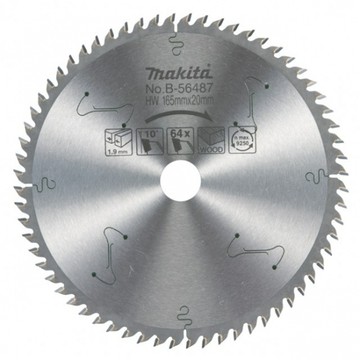 牧田B-56487鎢鋼鋸片 165X20X64T木材