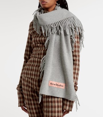 Acne Studios Fringed wool scarf