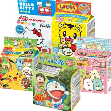 *貪吃熊* 日本 多款幼兒香鬆 巧虎 麵包超人 皮卡丘 哆啦a夢 Kitty 史奴比 妖怪手錶 飯友 拌飯