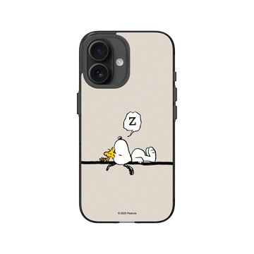 iPhone 16 Clear (相機按鈕) 酷墨灰 - 史努比 Snoopy - Snoopy Take A Nap