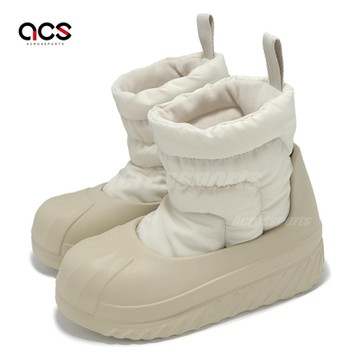 adidas 防水雨靴 AdiFom Superstar Winter Boot 女鞋 奶茶色 套入式 靴子 IG2160