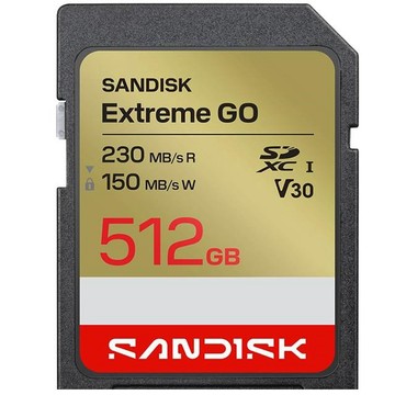 SanDisk 512G 512GB SD extreme Go 230MB/s 4K V30 SDSDXGN-512G 記憶卡