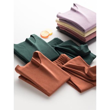 兒童德絨無痕保暖內衣套裝加絨加厚女童寶寶自發熱男童秋衣秋褲冬