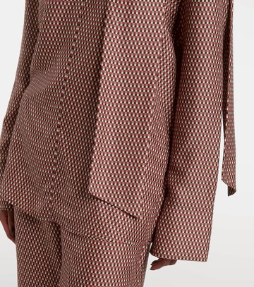 Joseph Scarf-detail printed silk blouse