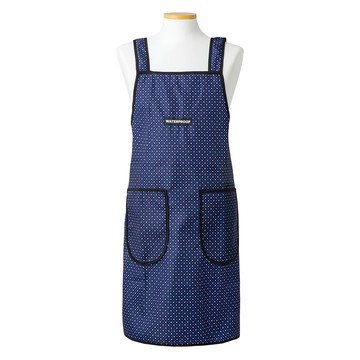 Rosa Home 圓點防水圍裙  深藍  1件