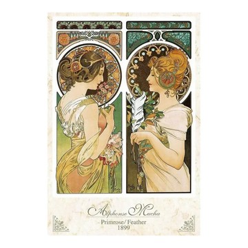 EPOCH 慕夏 報春花和羽毛 極小片拼圖 Set 1053片  1組