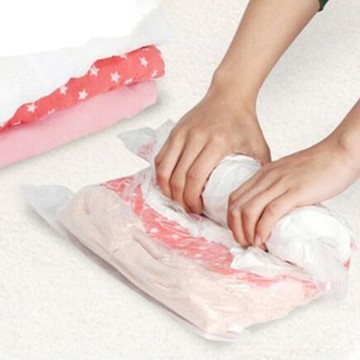 DIY真空旅行衣物手捲壓縮袋 收納袋 (特大號70*50cm)【BlueCat】【JI1691】