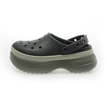 Classic Stacked Clog Blk