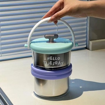 新款304不銹鋼飯盒多層分格學生上班族午餐便攜高顏值便當盒 小紅書同款