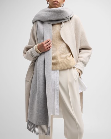 Cashmere Scarf With Hood