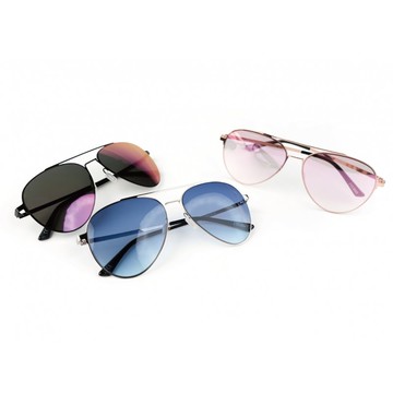 EJ-5020 金屬雙槓飛行員時尚墨鏡 太陽眼鏡