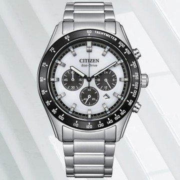 CITIZEN星辰 Chronograph系列 光動能計時腕錶 CA4674-58A