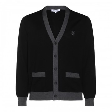 Maison Kitsune - Black Wool Knitwear M