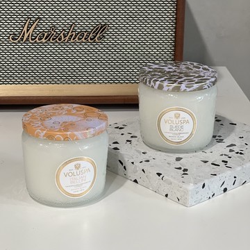 🐻[現貨新品❤️] Voluspa 白屋系列 香氛蠟燭 4.5oz白色玻璃罐 麂皮雪松 布蘭克絨 拉古納 摩洛哥薄荷茶