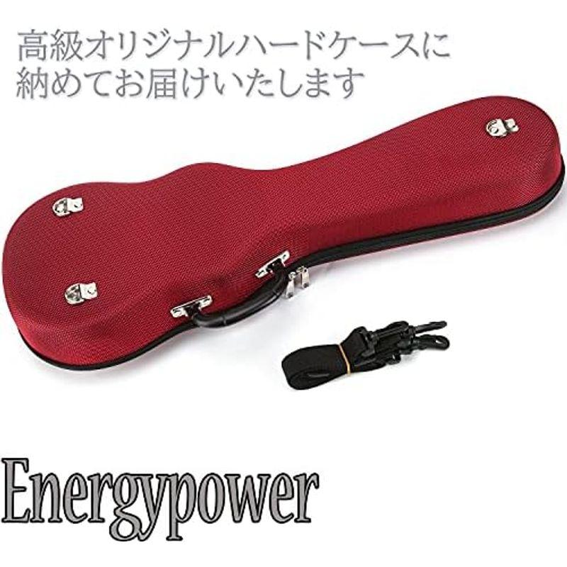 EnergyPower ウクレレ コンサート デラックスモデル スプルーストップ スロッテッドヘッド 23インチ オリジ EP-2DS