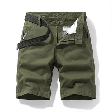 Loose casual straight five way pants寬松休閑直筒五分工裝褲男