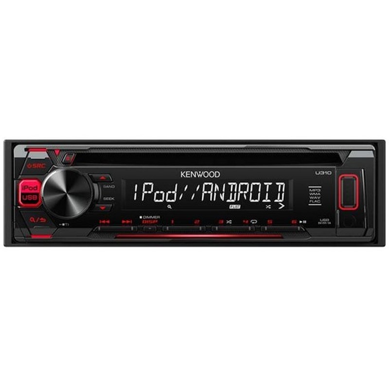 Kenwood 1dinオーディオデッキ Cd Aux Usb U310r カー用品 車用 車載用品 カーオーディオデッキ 通販 Lineポイント最大0 5 Get Lineショッピング