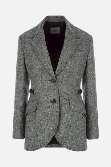 DURAZZI MILANO single-breasted wool blend jacket Woman