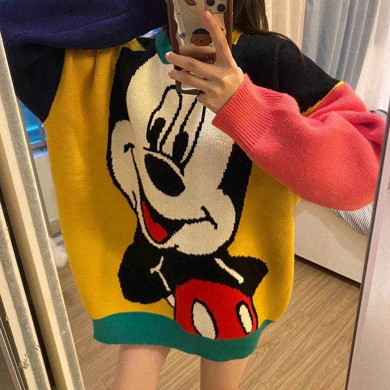 セーター 韓国ファッション ミッキー コート トップス レディース服 秋冬ファションディズニーセー 通販 Lineポイント最大1 0 Get Lineショッピング