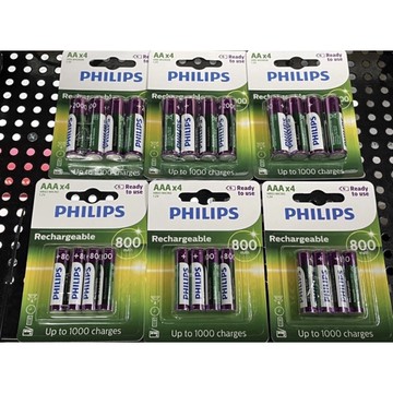 😍現貨 台灣🇹🇼出貨😍 PHILIPS 鎳氫低自放 3號、4號充電電池 ，只能使用自己的充電器