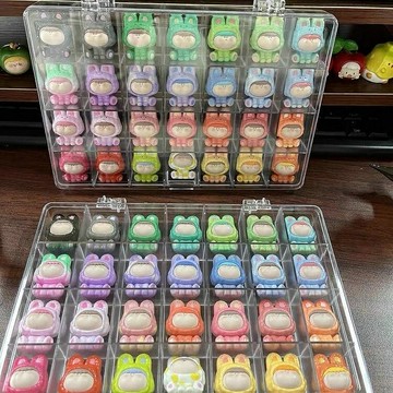 立體透明固定手辦配飾阿瑪盲袋分類飾品盒小玩偶莉莉絲展示盒盲盒