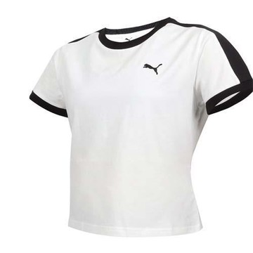 PUMA 女流行系列T7短袖T恤-上衣 休閒 慢跑 歐規