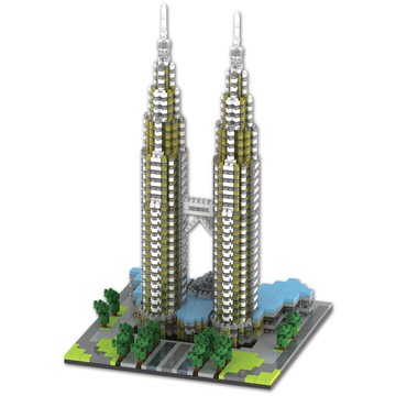 Playground 吉隆坡雙子星塔奈米積木  1個  吉隆坡雙子星塔